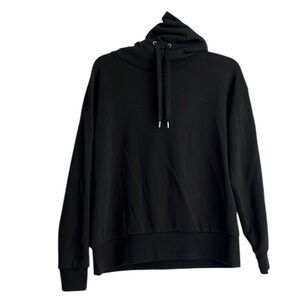 Banana Republic Turteneck Hooded Black Sweatshirt - SZ: Small